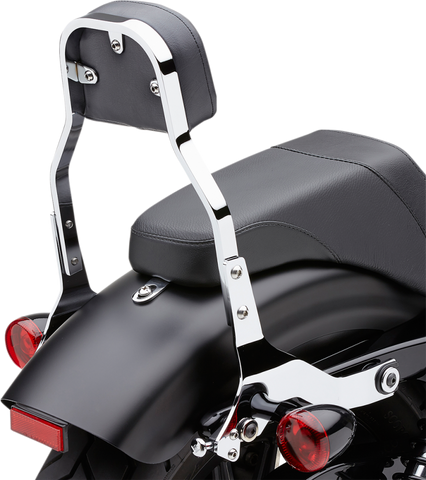 Cobra Detachable Backrest for 2004-18 Harley XL Models - Chrome - 602-2025