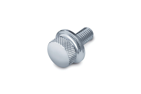 Kuryakyn 9038 - Knurled Seat Screw for Harley-Davidson Models w/ 1/4-20 Seat Mount Screws - Chrome