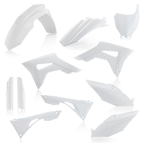 Acerbis Full Replacement Plastics Kit for 2019-21 Honda CRF 250R/450R - White - 2736250002