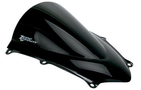 Zero Gravity Double Bubble Windscreen for 2007-12 Honda CBR600RR - Dark Smoke - 16-407-19