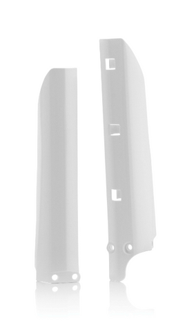 Acerbis Fork Covers for 2002-18 Yamaha YZ85 - White - 2404730002