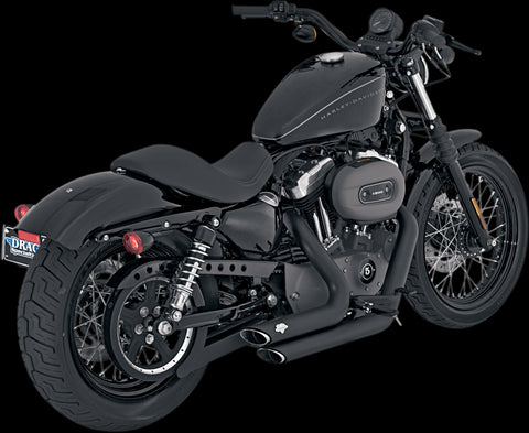Vance & Hines Shortshots Exhaust System for 2004-13 Harley Sportster models - Black - 47219