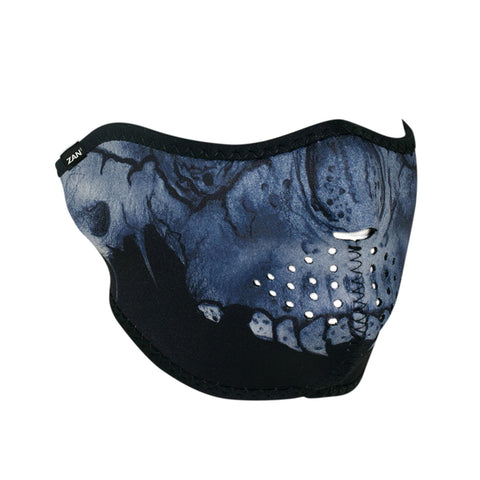 ZANHeadgear Neoprene Half Face Mask - Midnight Skull - WNFM417H