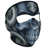 ZANHeadgear Neoprene Full Face Mask - Snake Skull - WNFM415