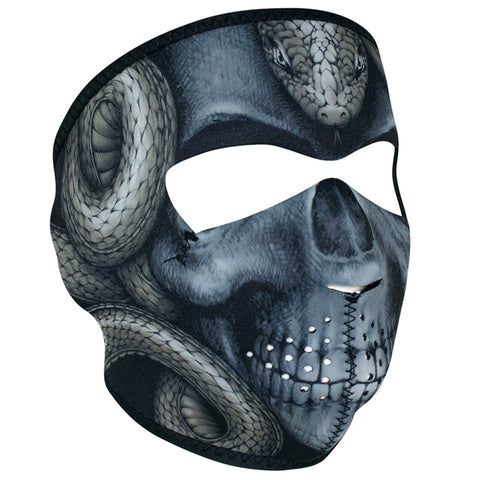 ZANHeadgear Neoprene Full Face Mask - Snake Skull - WNFM415