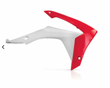 Acerbis Radiator Shrouds for 2013-17 Honda CRE450F/CRF450R - White/Red - 2314371030