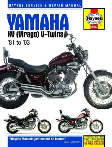 Haynes Service Manual for 1981-03 Yamaha XV Virago V-Twins Models - M802