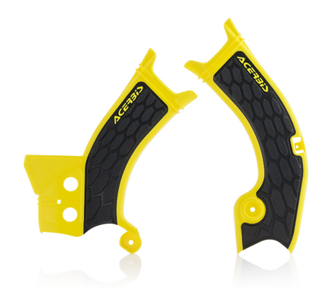 Acerbis X-Grip Frame Guards for Suzuki RM-Z - Yellow/Black - 2686601017