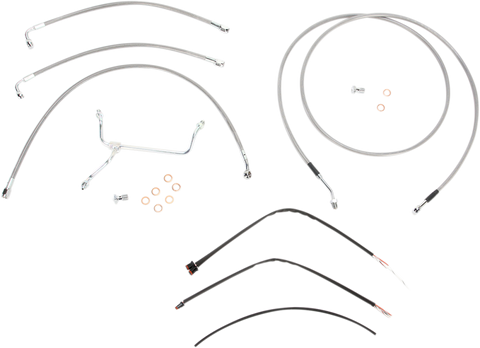 Burly Brand B30-1118 Cable and Brake Line Kit for 2014-15 Harley FLH models