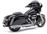 Cobra USA 909-Twins Slip-on 4 Inch Mufflers for 2017-22 Harley FL Touring models - Chrome - 6108
