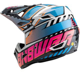 Answer Racing AR3 Rapid Motocross Helmet - Blue/Hyper Orange/Rhodamine - Youth Medium