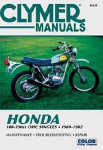Clymer M315 Service & Repair Manual for Honda 100-350CC OHC Singles