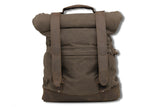 Burly Brand B15-1020D - Voyager Waxed Canvas Roll Top Back Pack - Dark Oak