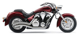Cobra USA Speedster Swept Exhaust for 2010-19 Honda VT1300 Models - Chrome - 1233