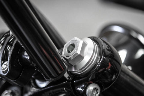 Burly Brand B25-3001B 49mm Fork Preload Adjuster for Harley-Davidson - Black
