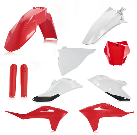Acerbis Full Body Plastics Kit for 2021-22 Gas-Gas EX & MC models - Red/White - 2872791005