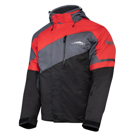 Katahdin Gear Recon Jacket - Black/Grey/Red - Large