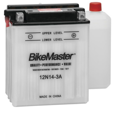 Bike Master Performance Conventional Battery - 12 Volts - 12N14-3A