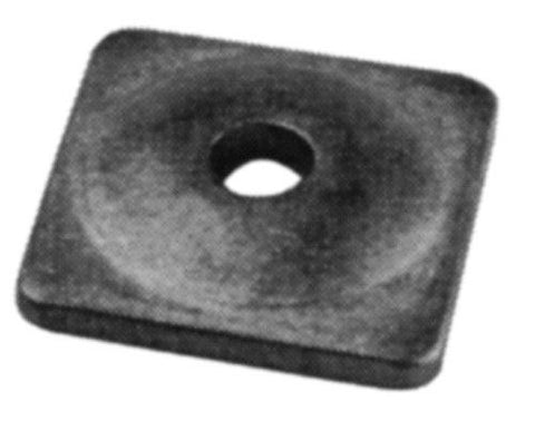 Woodys Square Aluminum Support Plates - Bag of 144 - Black - ASW2-3775-C