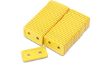 Woodys Grand Digger Support Plates - Yellow - Two-Hole Double - 48 Pack - ADG-3800-48