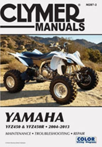 Clymer M287-2 Service & Repair Manual for 2004-13 Yamaha YFZ450 & YFZ450R