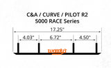 Woodys SnoCross Competition Runners compatilbe with C&A Pro & Curve Skis - 10 Inch Carbide - SCC-5000