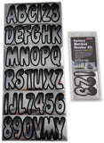 Hardline 200 Series Alphanumeric Vehicle ID Kit - Chrome/Black Gradiation - CHBKG200