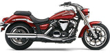 Cobra USA Slash Cut Slip-On Mufflers for 2009-16 Yamaha XVS950 V-Star - Chrome - 2215