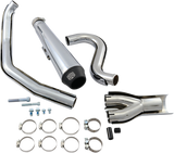 Cobra USA El Diablo 2-into-1 Exhaust for 1986-08 Harley Softail models - 3.5 Inch/Chrome - 6485