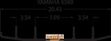 Woodys EYV3-6580 Extender Trail III Flat-Top Carbide Runners for Yamaha Models