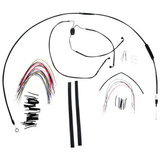 Burly Brand Cable and Brake Line Kit - Black Vinyl - B30-1101