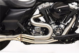 Bassani Road Rage Type III Exhaust System for 1995-16 Harley FL Touring models - Raw Stainless Steel - 1F18SS