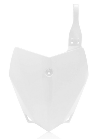 Acerbis Front Number Plate for 2010-21 Kawasaki KLX110 - White - 2780400002