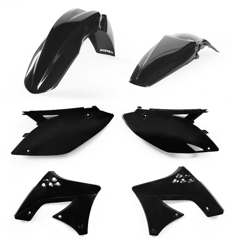 Acerbis Plastic Standard Kit for 2009-12 Kawasaki KX250F - Black - 2141780001