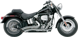 Cobra USA Speedster Short Swept Exhaust for 2012-17 Harley Softail models - Chrome - 6225