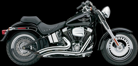 Cobra USA Speedster Short Swept Exhaust for 2012-17 Harley Softail models - Chrome - 6225
