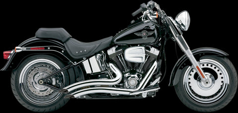 Cobra Speedster Short Swept Exhaust for 2012-17 Harley Softail models - Chrome - 6225