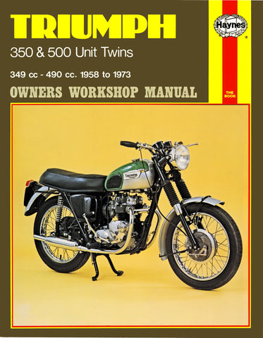 Haynes Service Manual for 1957-73 Triumph 350 and 500 Unit Twins - M137