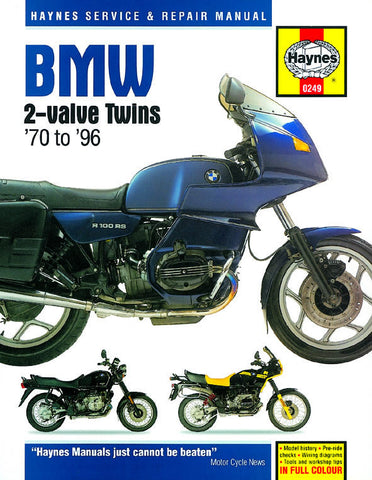 Haynes Service Manual for 1970-96 BMW 2-valve Twins - M249