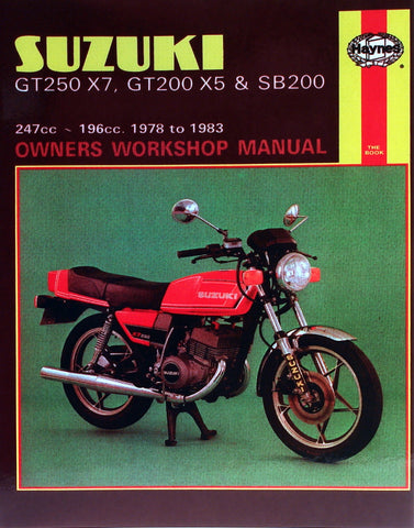 Haynes Service Manual for 1978-83 Suzuki GT250 X7 / GT200 X5 / SB200 - M469