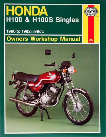 Haynes Service Manual for 1980-92 Honda H100 & H100S Singles - M734