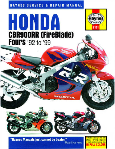 Haynes Service Manual for 1992-99 Honda CBR900RR Fireblade - M2161