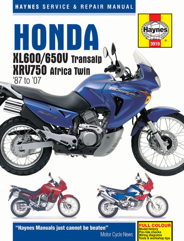 Haynes Service Manual for Honda XL600 / XL600V / XL650V Models - M3919