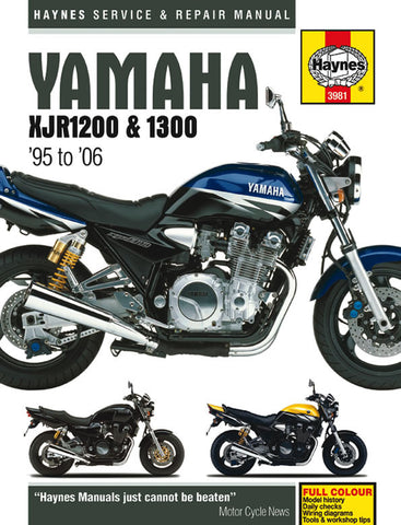 Haynes Service Manual for 1995-06 Yamaha XJR1200 / XJR1300 - M3981
