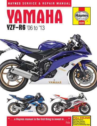 Haynes Service Manual for 2006-13 Yamaha YZF-R6 - M5544