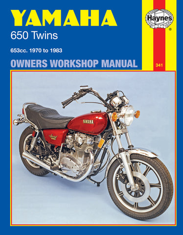 Haynes Service Manual for 1970-83 Yamaha 650 Twins 653cc Models - M341