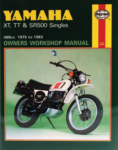 Haynes Service Manual for 1975-81 Yamaha XT500 / TT500 / SR500 - M342