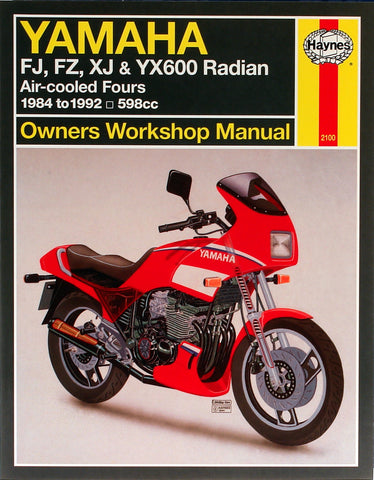 Haynes Service Manual for 1984-90 Yamaha FJ600 / FZ600 / XJ600 / YX600 - M2100