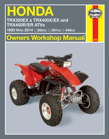 Haynes M2318 Service & Repair Manual for 1993-13 Honda TRX Models