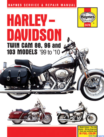 Haynes Service Manual for Harley-Davidson Twin Cam 88 / Dyna Glide / Electr - M2478